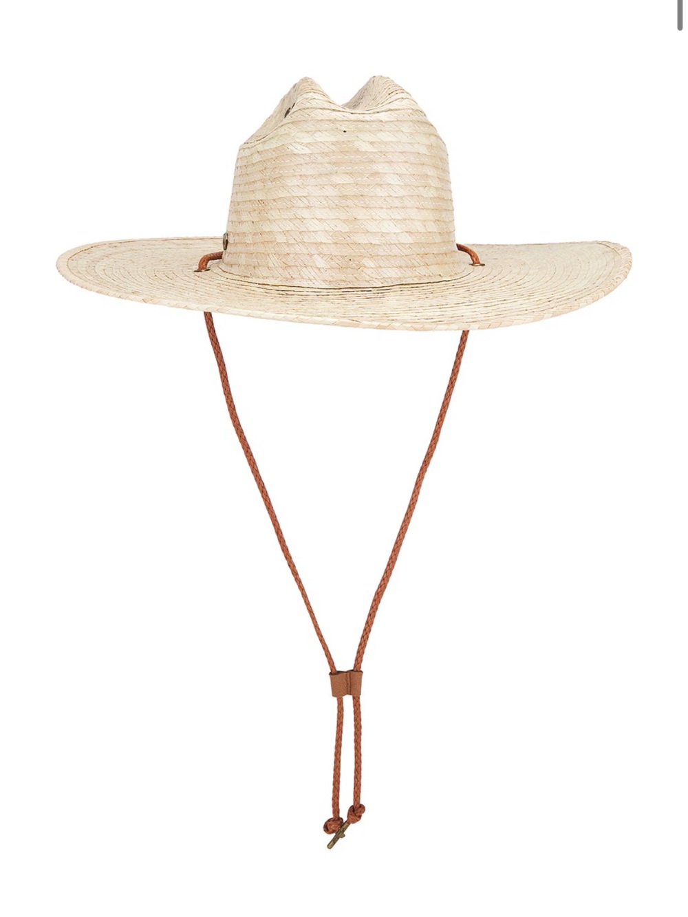 Hemlock Hat Co Monterrey Straw Rancher Hat Small Natural NWT wide brim w/ strap